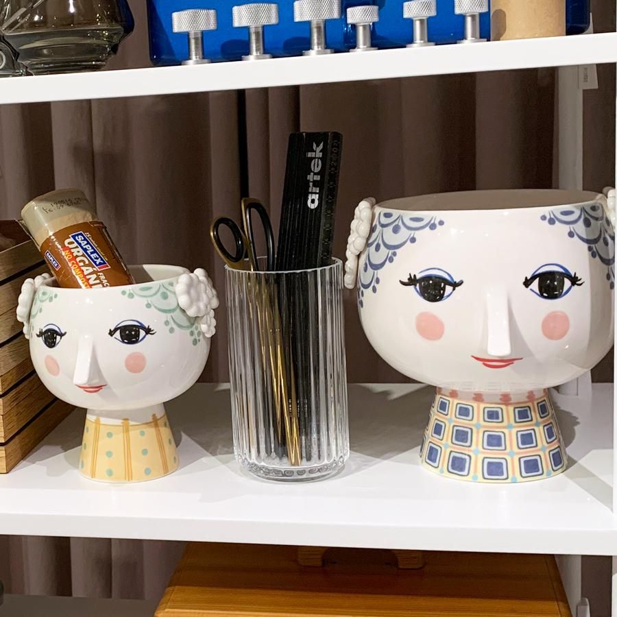 フラワーポット EVA (エヴァ) ブルー BJORN WIINBLAD（ビヨン・ヴィン