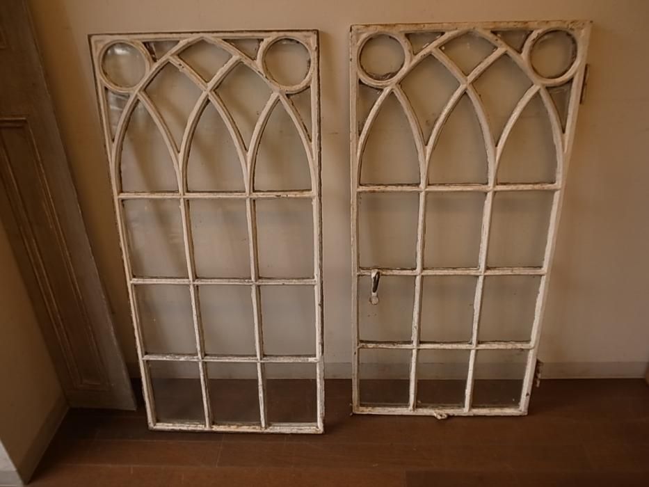 アンティーク アイアンフレームの窓枠 - 【パインフラット