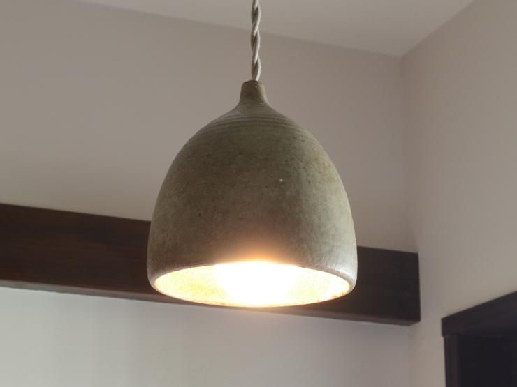 ヴィンテージ モダン陶器ペンダントランプ｜アンティーク照明・ランプ