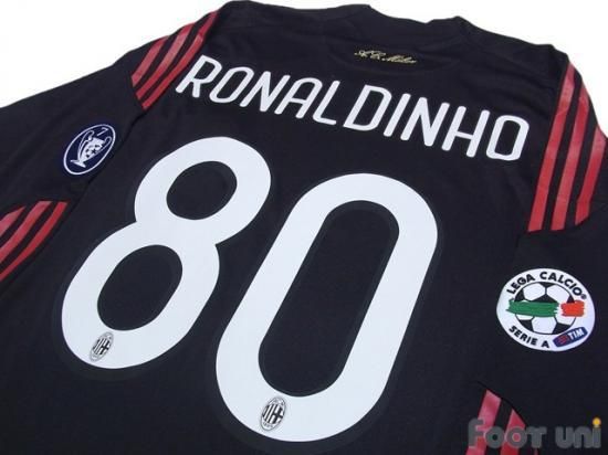 ACミラン RONALDINHO 80 シャツ ACミラン（A）09/10選手支給長袖