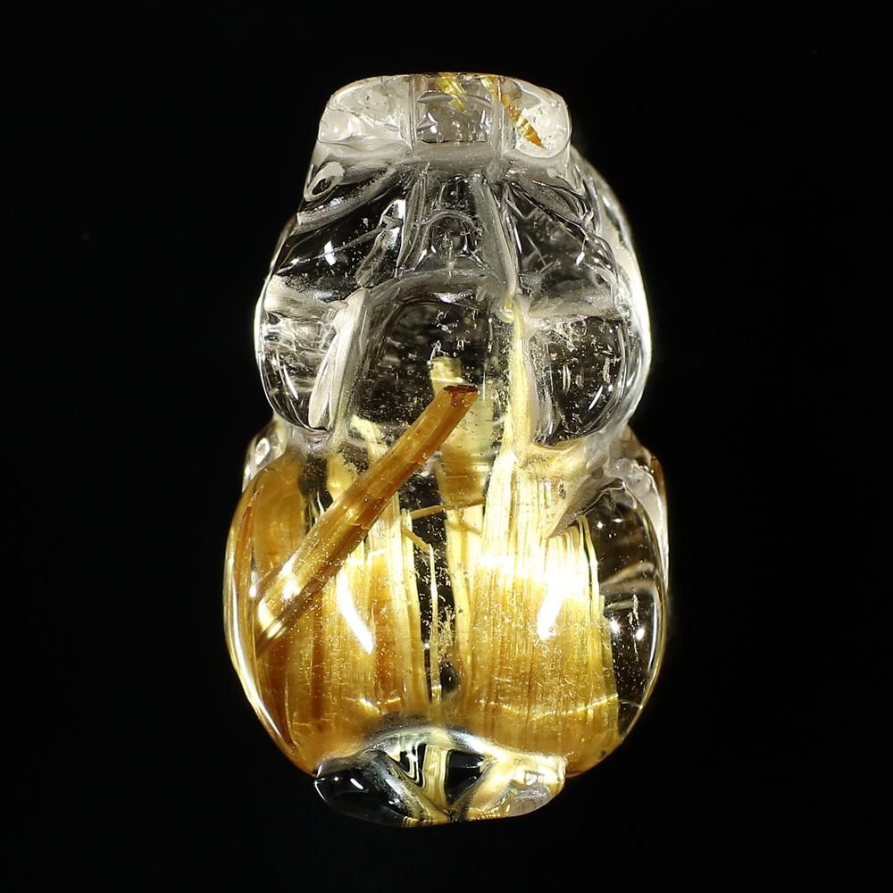 偏財運を高める風水アイテム】太陽放射タイチンルチルクォーツ 貔貅