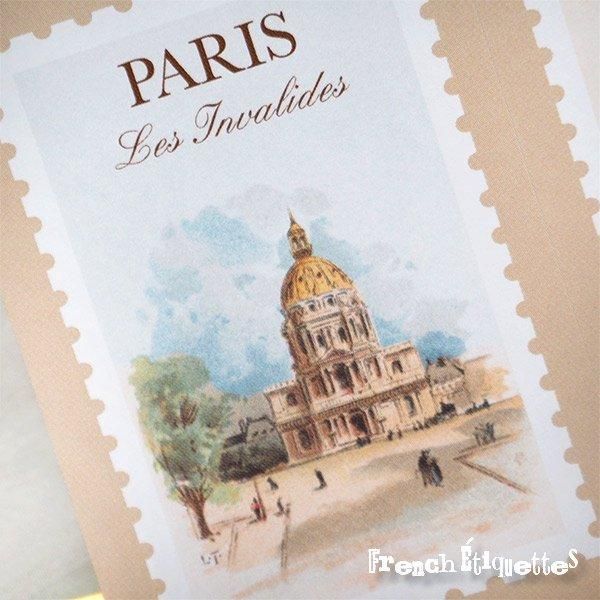 フランス シール ステッカー 1枚売り＝シール 6カット【No.22