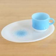 ☆4】ファイヤーキング ブルーモザイク スナックセット e