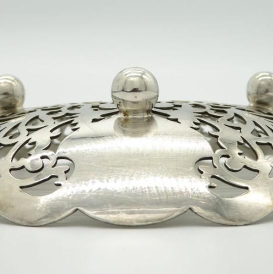 マッピン＆ウェッブ バスケット ○ 脚付き かご コンポート