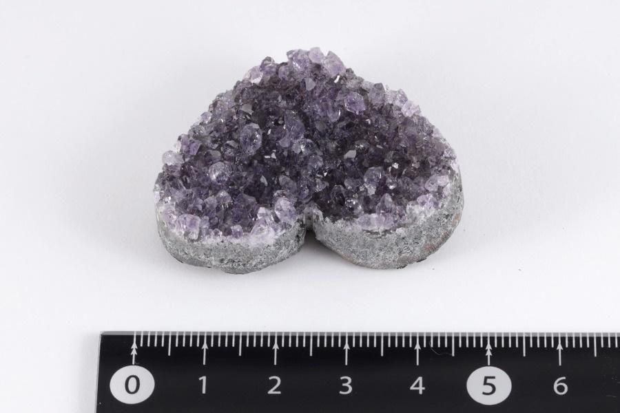 ハート形アメジスト クラスター 28.8g｜天然石 原石 通販キラリ石
