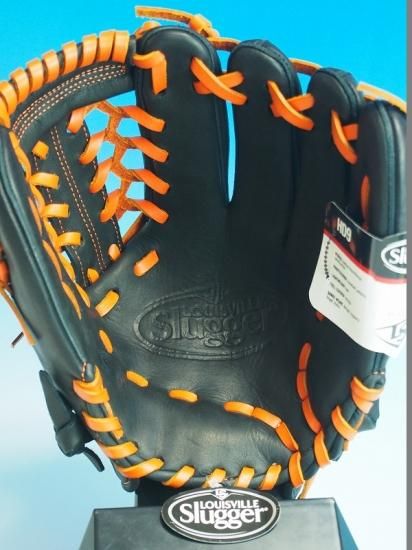 ○Louisville Slugger ルイスビルスラッガー HD9○黒灰オレンジ 右投