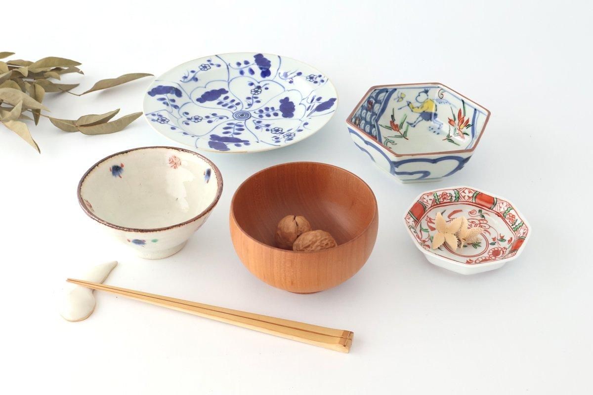八角3寸皿｜呉須赤絵｜磁器｜有田焼｜和食器通販｜うちる｜和食器の皿