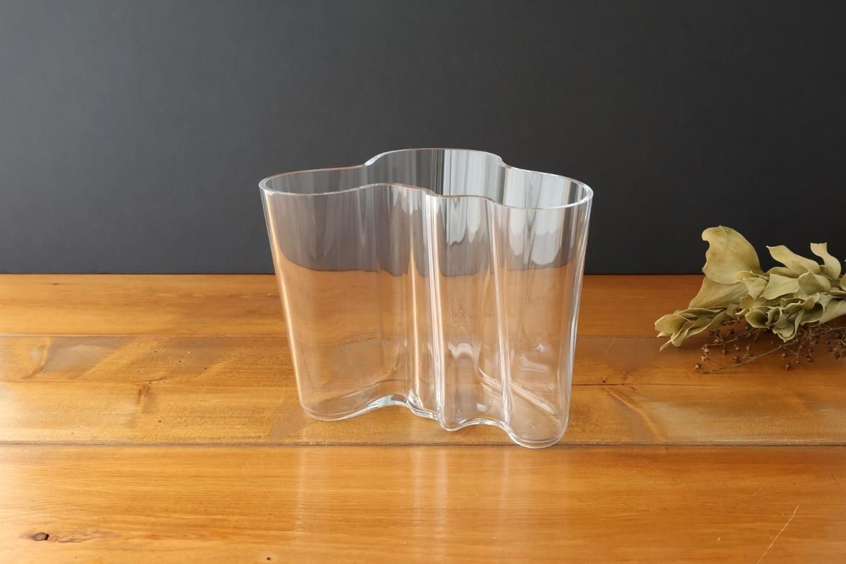 イッタラ｜アルヴァ・アアルト｜ベース｜160mm｜クリア｜ガラス