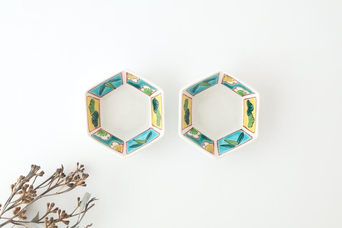 六角珍味｜松竹梅｜磁器｜眉石窯｜九谷焼｜和食器通販｜うちる｜和食器