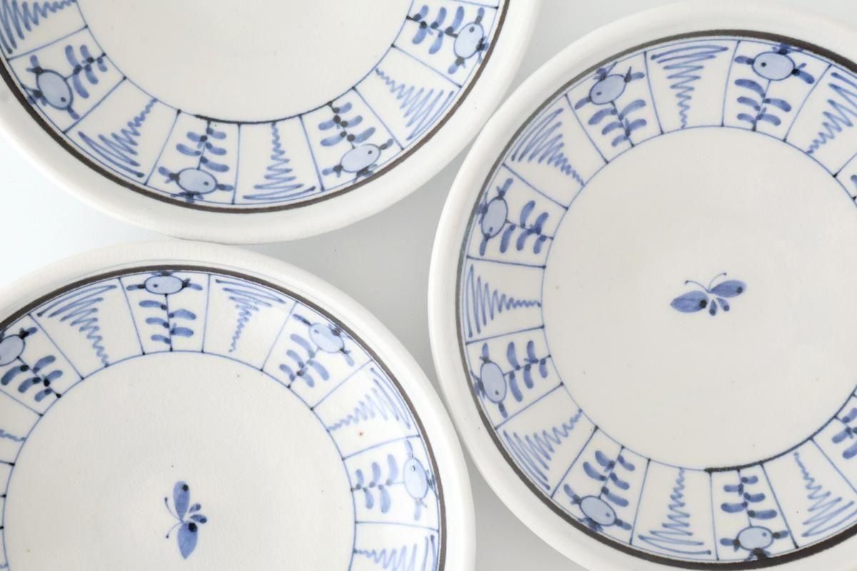 古砥部｜7寸深皿｜なずな文｜半磁器｜陶彩窯｜砥部焼｜和食器通販