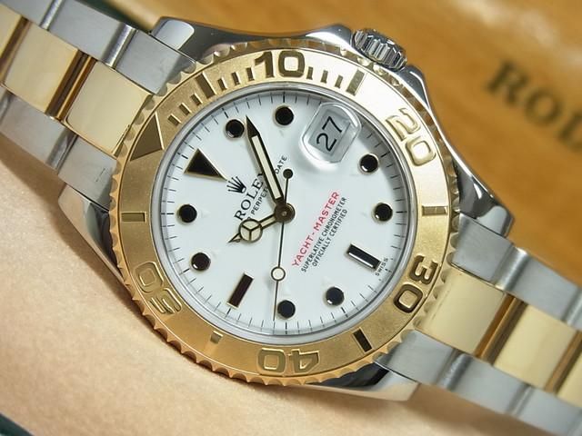 ロレックス ヨットマスター・コンビ ボーイズ ホワイト文字盤 68623