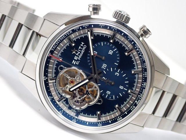 ゼニス クロノマスター・オープン ブルーダイヤル 42MM 正規品