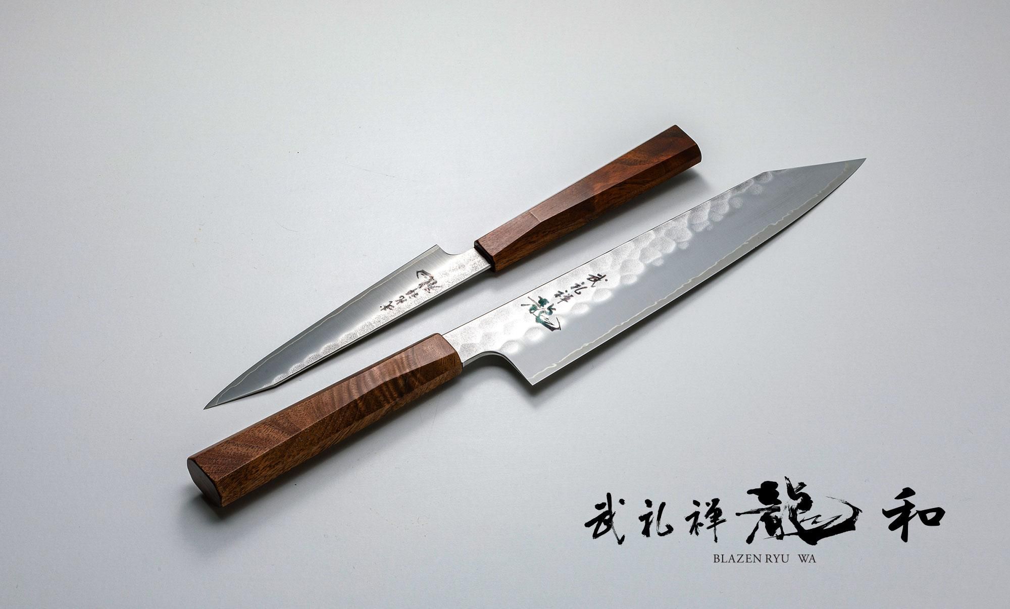 武礼禅龍和 胡桃八角柄 牛刀 210mm - 龍泉刃物 公式オンラインショップ