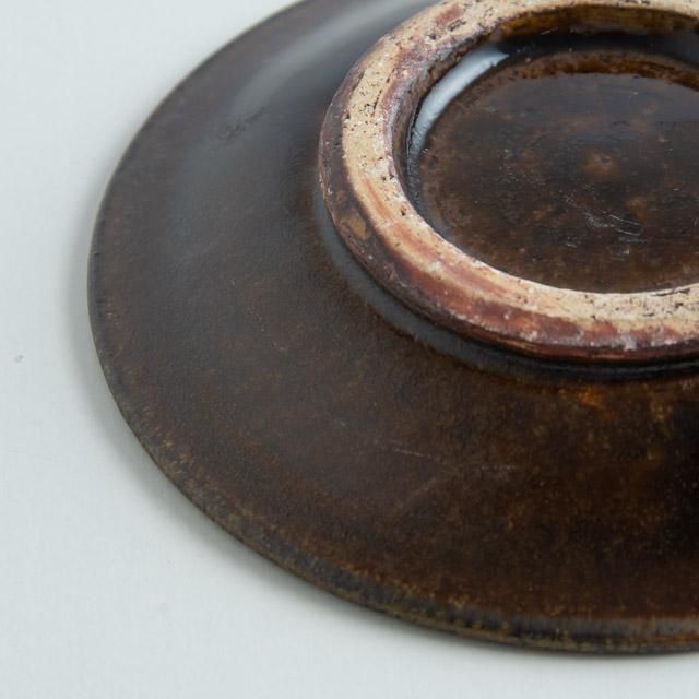 やまぽた 山口和声 四寸皿 03 スリップウェア｜陶器 作家物 うつわ 器