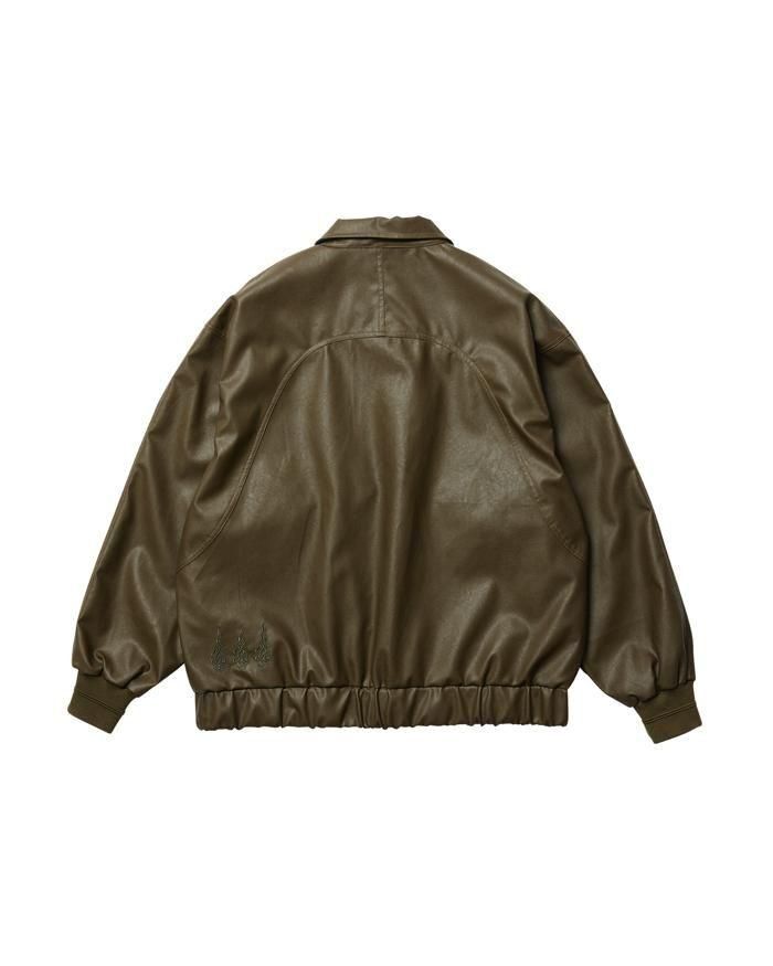 Evisen Skateboards ゑ（エビセン）POSTMAN FAUX LEATHER JACKET - birnest