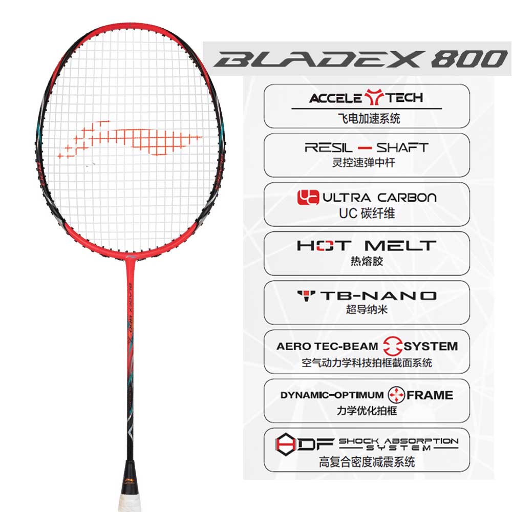 Li-Ning BladeX 800 (Black/Red) – JoyBadminton