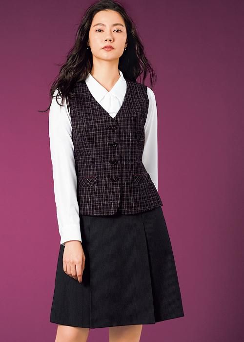 AV1263 (ボンマックス) BONOFFICE ベスト ストレッチ 洗える 医療事務