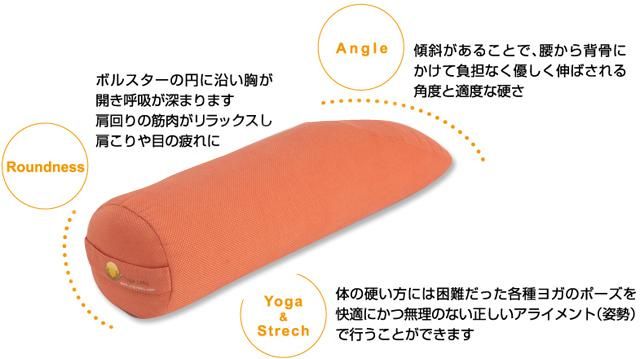 アングルド ボルスター - ボルスターのヨガラボ Yoga Labo
