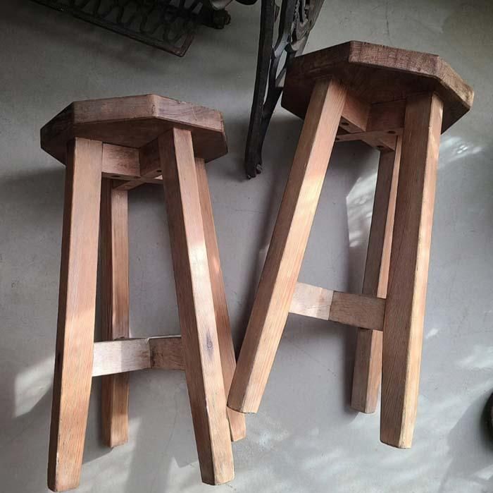 八角スツール・レトロチェア・昭和レトロ椅子・古家具・古道具