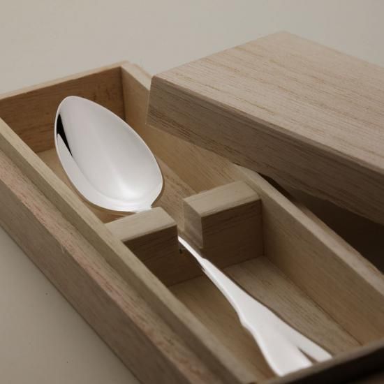 シルバー950名入れ純銀スプーン造幣局品位証明刻印入