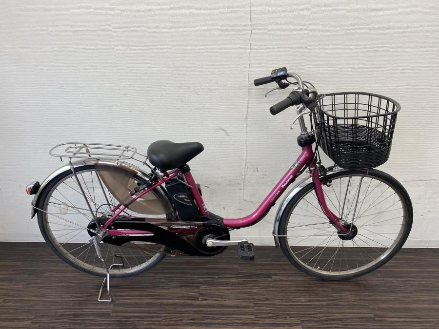 電動自転車 パナソニック ViVi EX 26インチ ピンク 8ah 2014年頃 前後