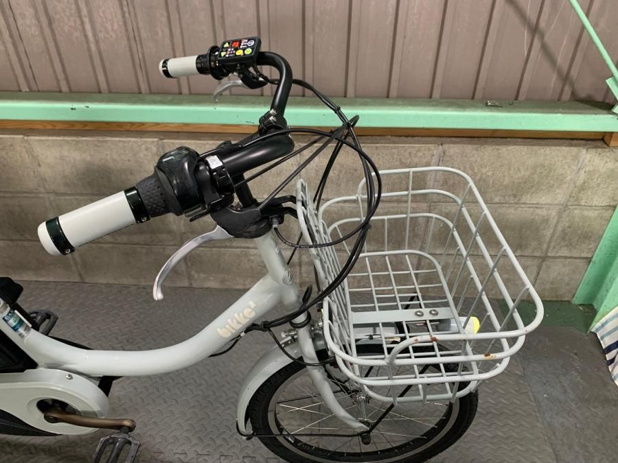 電動自転車 ブリヂストン bikke2 ビッケ2 20インチ グレー 12.3ah 2014