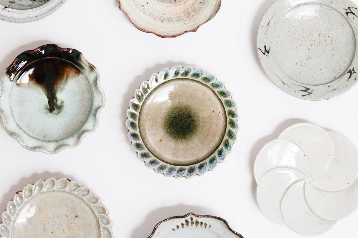 朝鮮唐津輪花豆皿 | 岡本修一 - HAMAMELIS