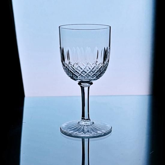輝くオールドバカラ クリスタルカットのシェリーグラス【1916年