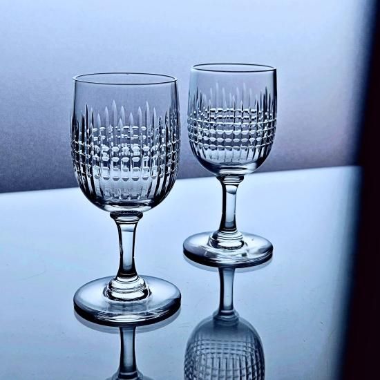 輝くオールドバカラ ナンシーのワイングラス 【1916年カタログ