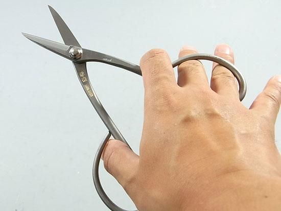 盆栽道具 ステンレス小枝切鋏 （兼進作） 全長180mm No.827 - 盆栽
