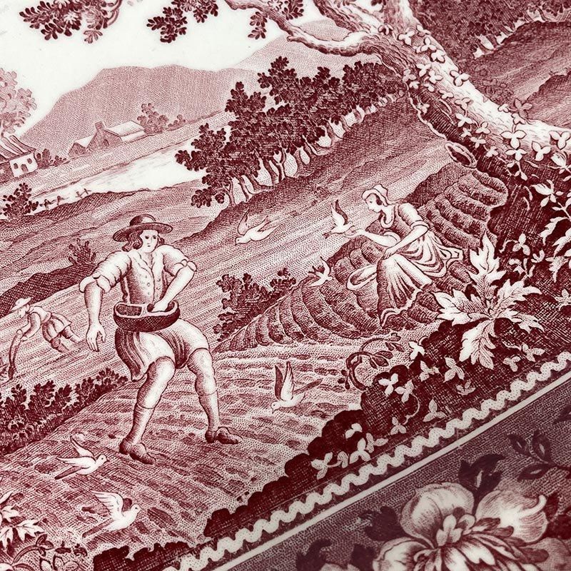 ビレロイボッホ Villeroy & Boch 横長大皿 Rusticana 田園風景・花