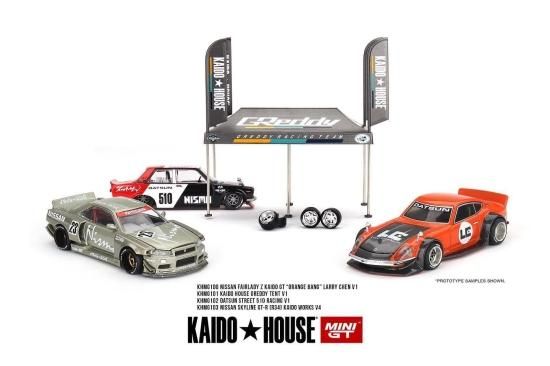 KAIDO☆HOUSE x MINI GT 1/64 Nissan Fairlady Z ORANGE BANG Lary