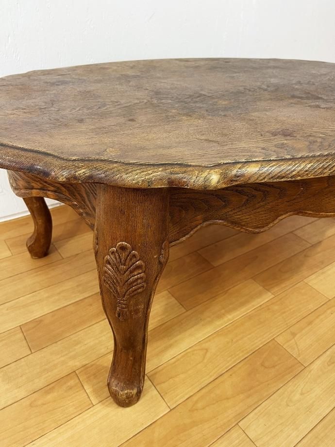 ヴィンテージ ウッド ローテーブル - アンティーク、ビンテージの