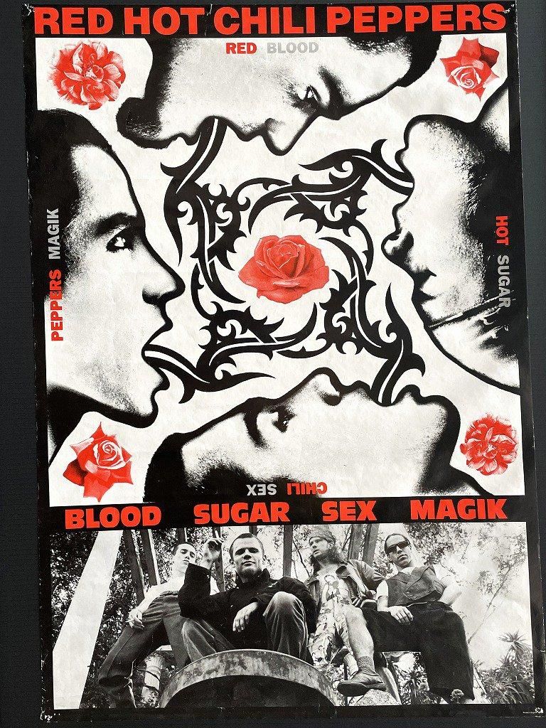 1990's Red Hot Chilipeppers ”Blood Sugar Sex Magik” 額入り