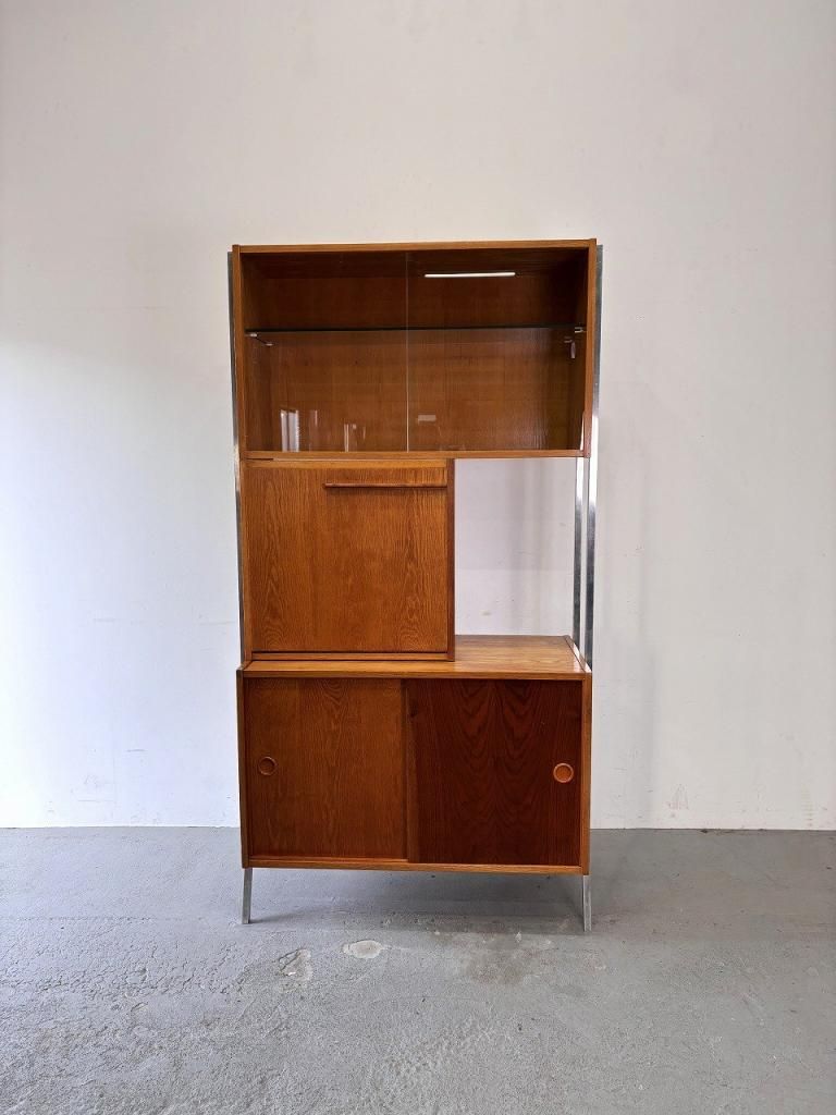 ヴィンテージ ミッドセンチュリー ウッド カップボード - アンティーク