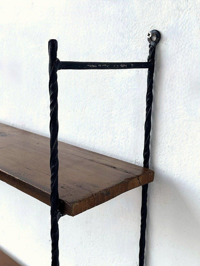 1950-60's ヴィンテージ アイアン ウォール シェルフ - アンティーク