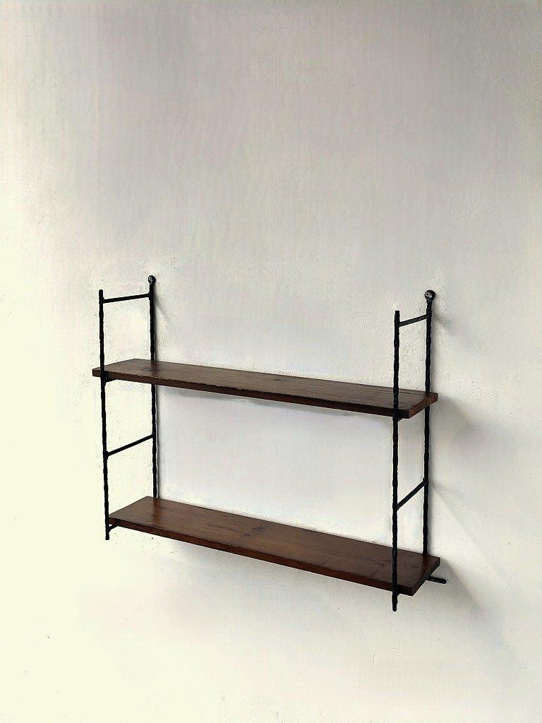 1950-60's ヴィンテージ アイアン ウォール シェルフ - アンティーク