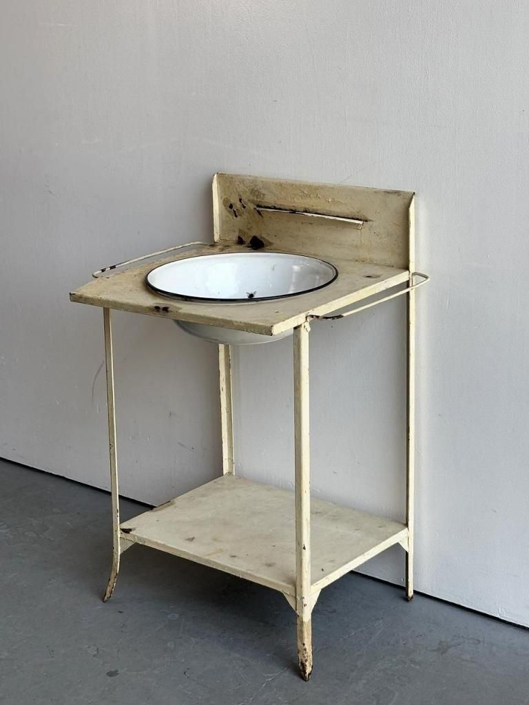 ヴィンテージ アイアン ウォッシュスタンド/洗面台 - アンティーク
