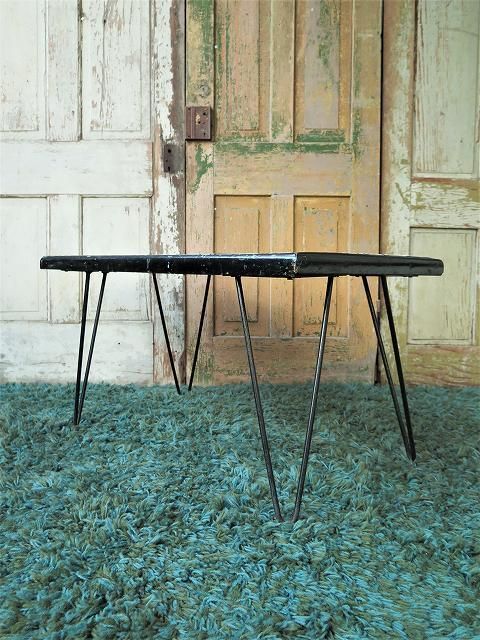 1950's ヴィンテージ タイルトップ ローテーブル - アンティーク