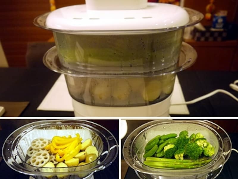 3/3 T-fal・スチームクッカー ミニコンパクトデジタル [キッチン家電