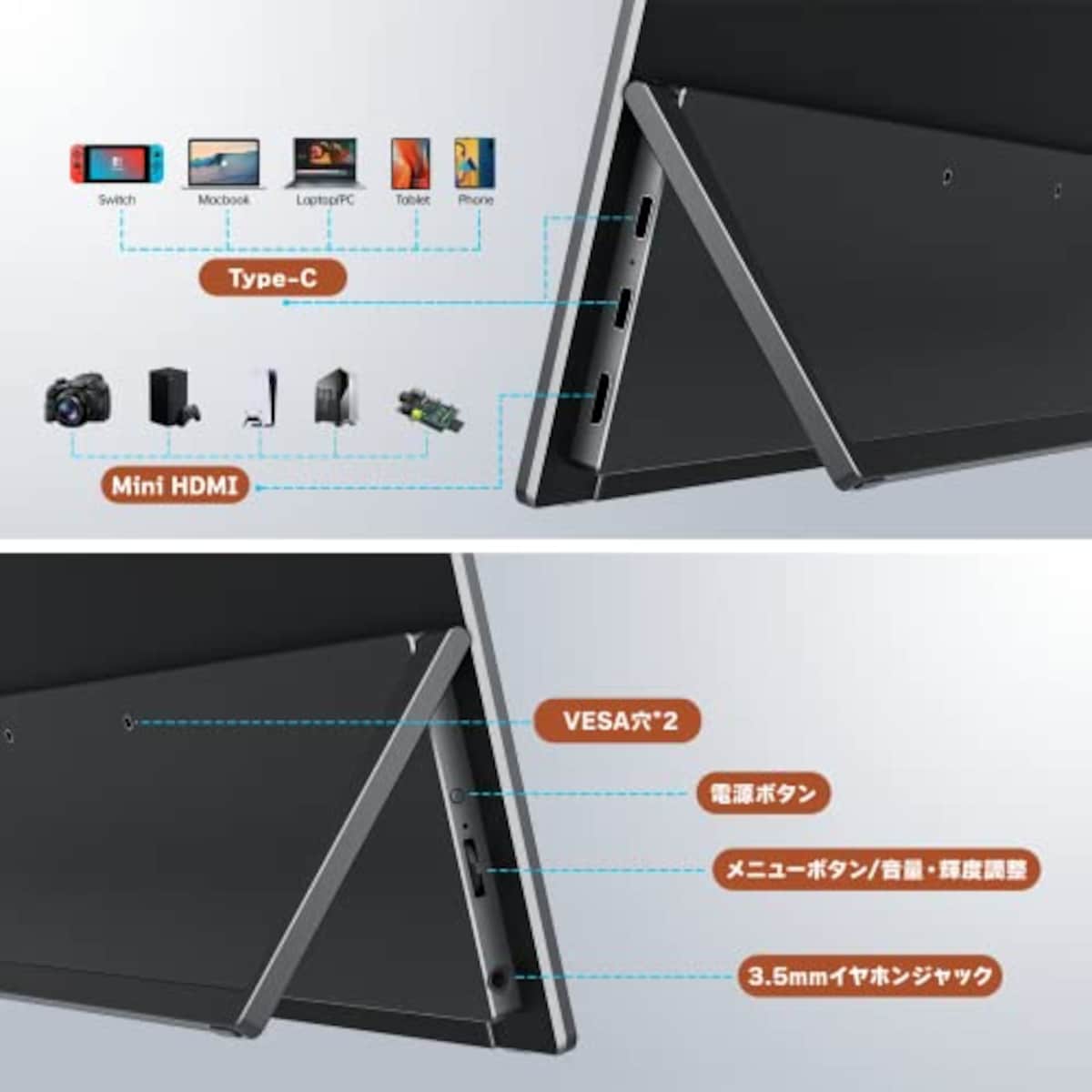 VisionOwlの【Amazon限定ブランド】VisionOwl モバイルモニター 14