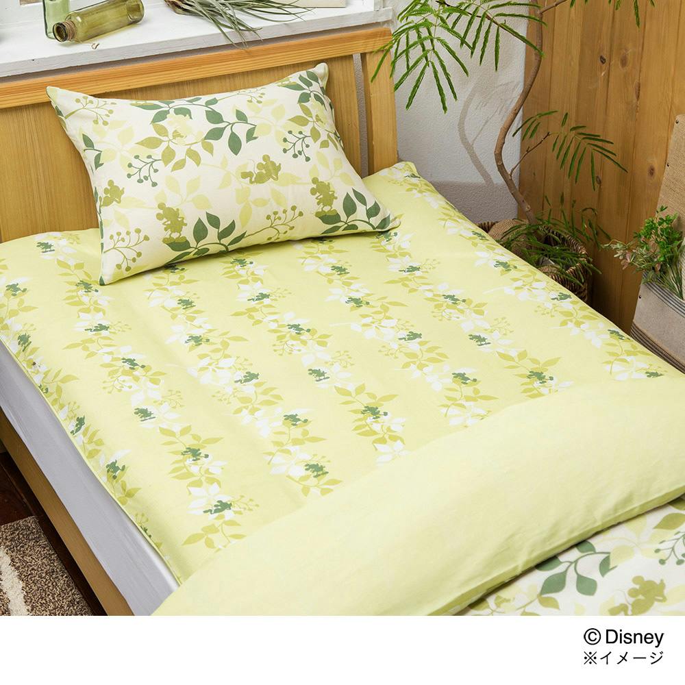 敷布団カバー リーフミッキー シングル 105×215cm※カバーのみ | 布団
