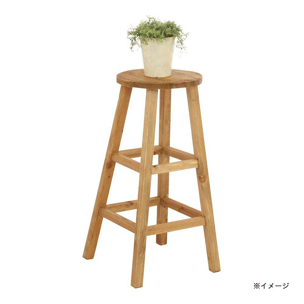 木製フラワースタンド ハイ ラウンド ブラウン | 鉢・プランター・花台