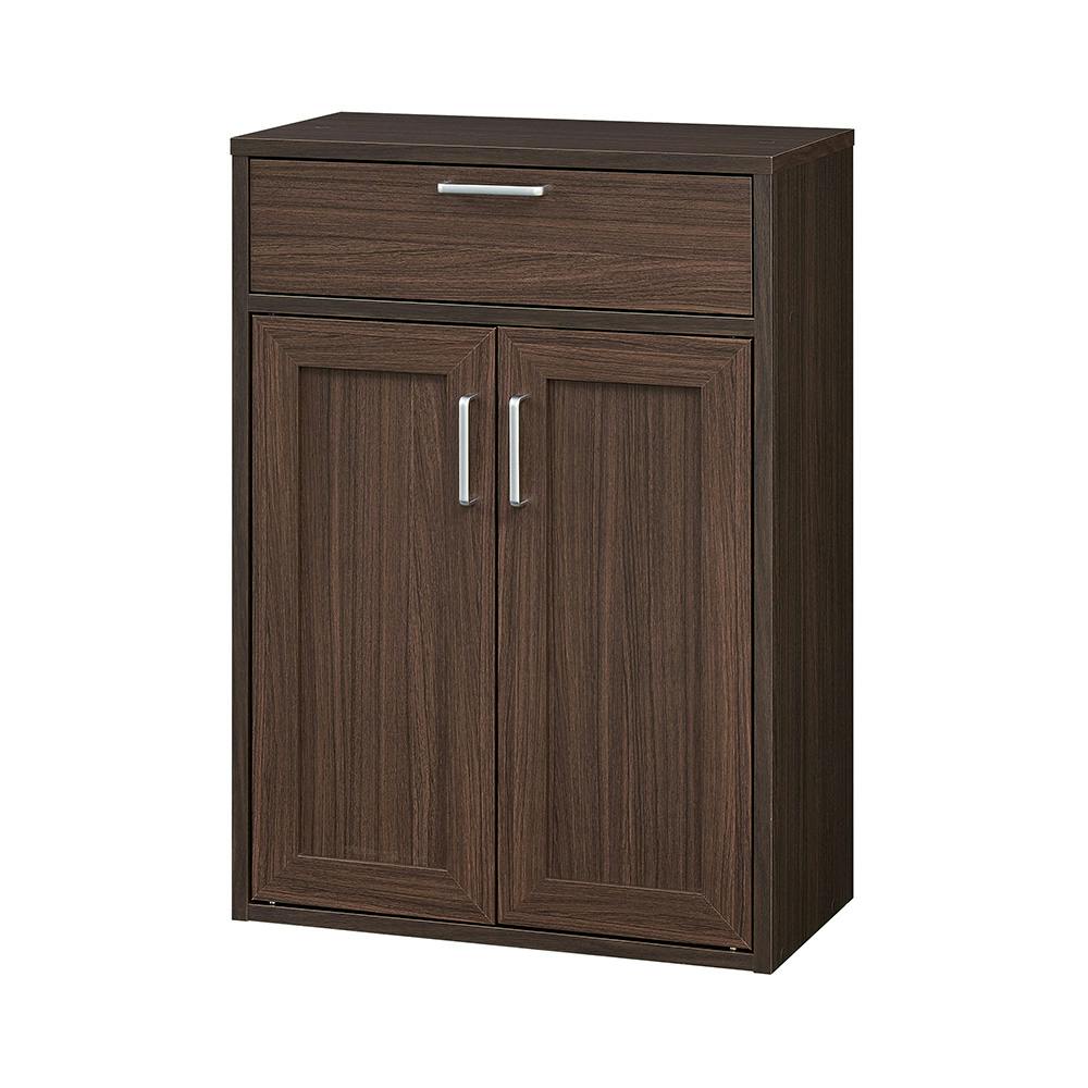 フルニコ キャビネット ダークブラウン FUL-8055DHDK 幅57cm 高さ80cm