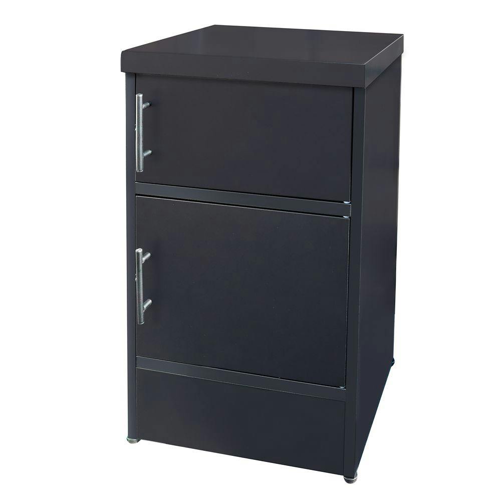 宅配ボックス プラス 2段 黒 CH-01T 幅50.5cm 高さ85cm 奥行42.5cm