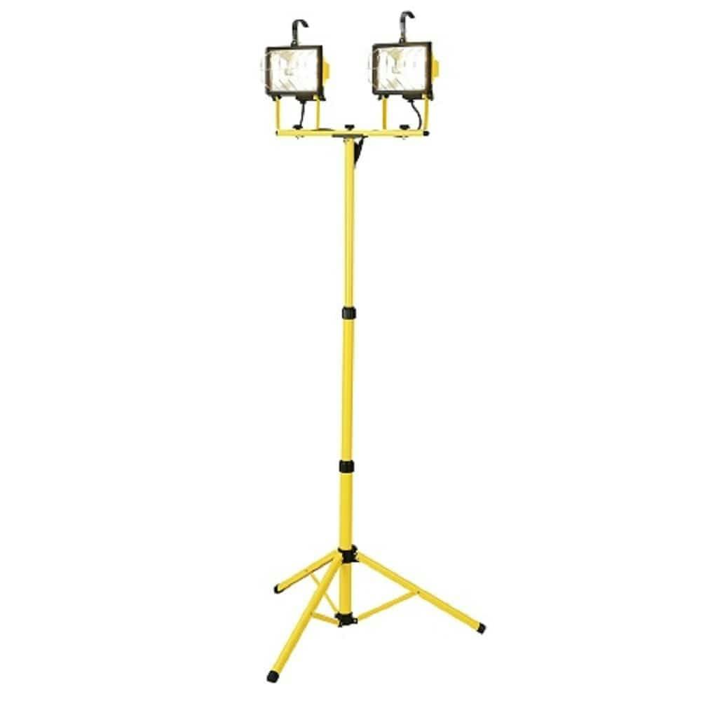 EARTH MAN ハロゲンワークライト スタンド式 ダブル 500W WLT-290TW