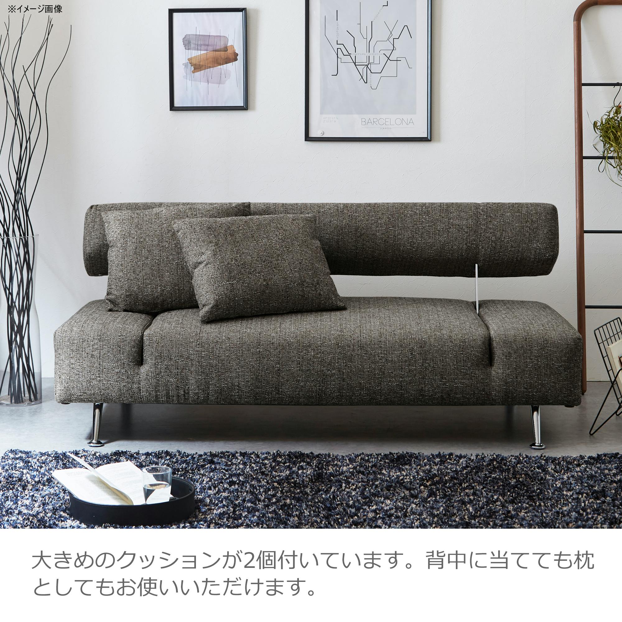 to meet ソファーベッド カイル2 ブラウン ソファーベット コンパクト