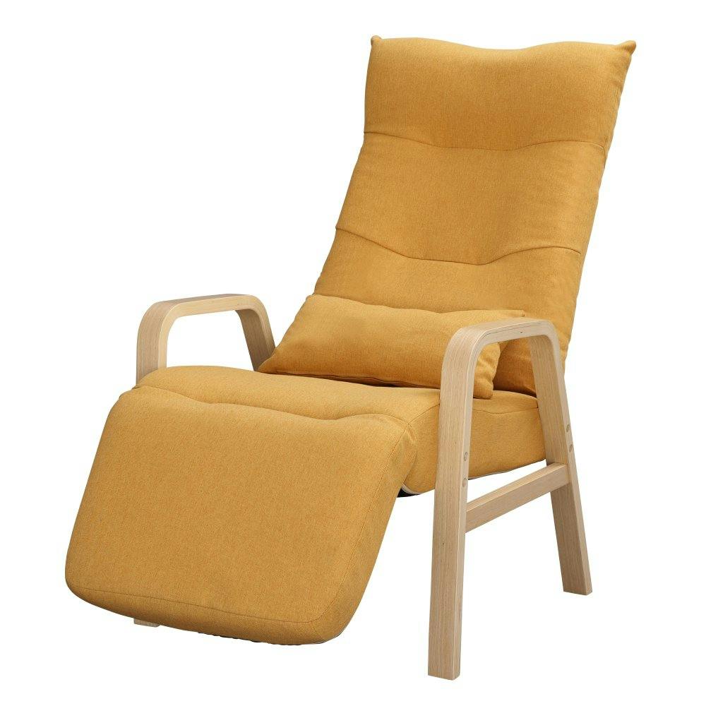 アイリスオーヤマ リクライニングウッドアームチェア FAC-RHB