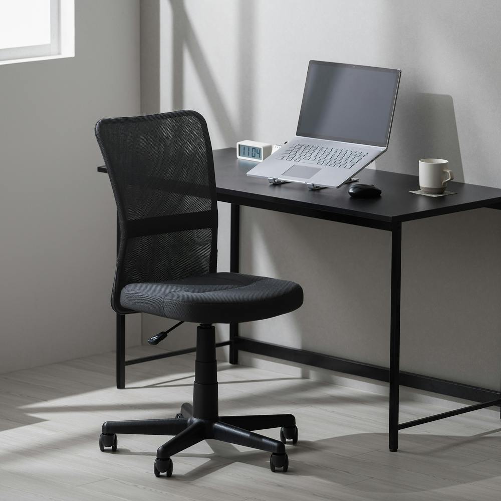 アイリスオーヤマ メッシュバックチェア OFC-MBR ブラック リビング