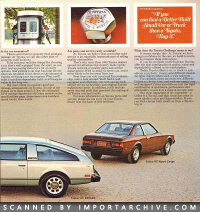 1978 Toyota Celica Brochure (Late Version) - ImportArchive
